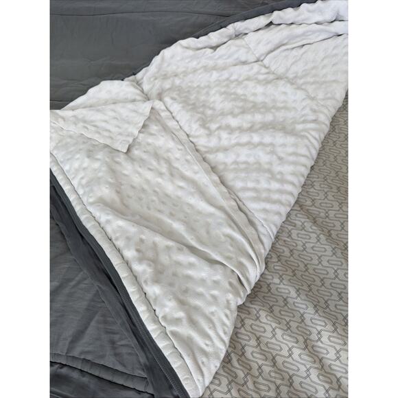 Beddy’s Twin Modern Gray Minky Zipper Bedding Set Comforter Dorm RV CLEAN - Picture 4 of 9